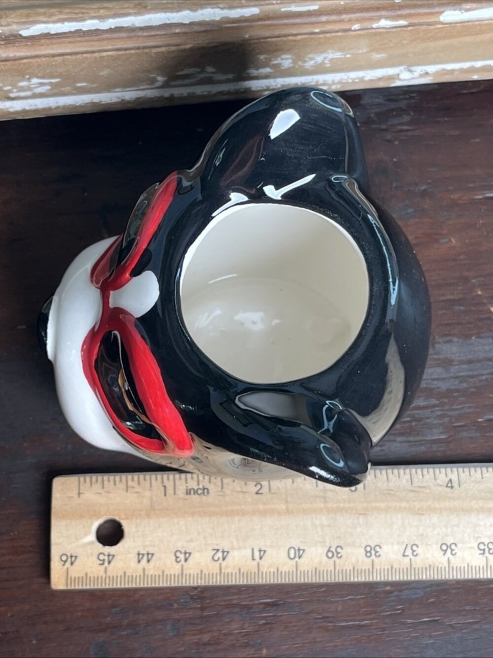 BOSTON TERRIER Succulent Planter Black/White Dog Planter Christmas Projects U52 - Picture 10 of 12